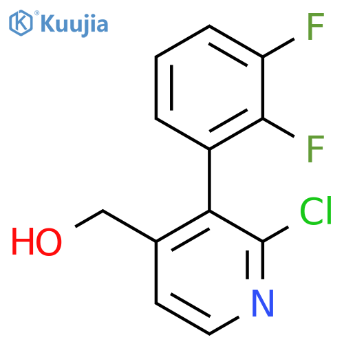 2-Chloro-3-(2,3-difluorophenyl)pyridine-4-methanol structure