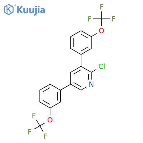 3,5-Bis(3-(trifluoromethoxy)phenyl)-2-chloropyridine structure