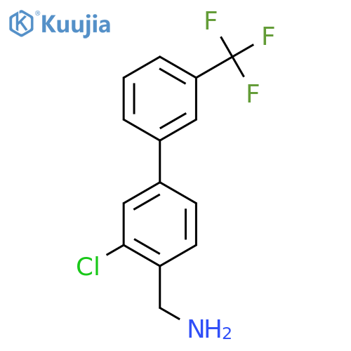 C-(3-Chloro-3'-(trifluoromethyl)biphenyl-4-yl)-methylamine structure