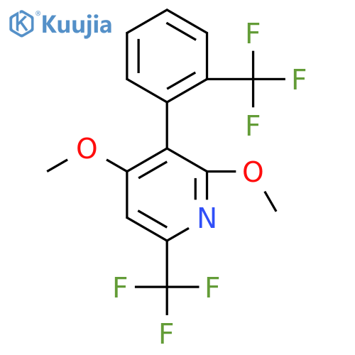 2,4-Dimethoxy-6-(trifluoromethyl)-3-(2-(trifluoromethyl)phenyl)pyridine structure