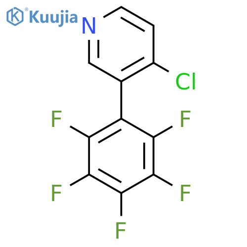 4-Chloro-3-(perfluorophenyl)pyridine structure