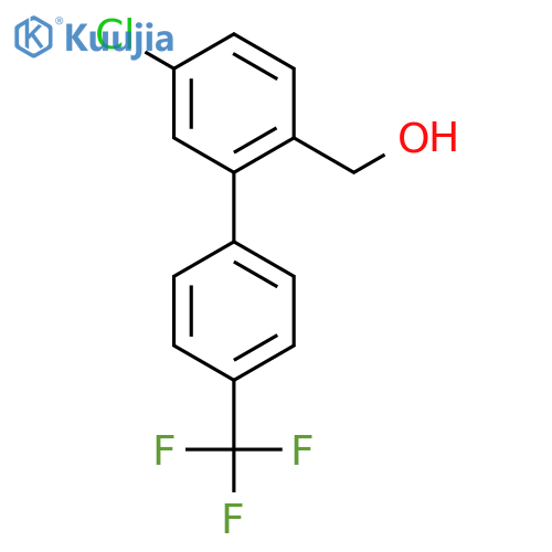 5-Chloro-4'-(trifluoromethyl)biphenyl-2-methanol structure