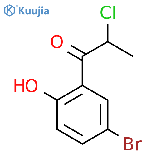 5'-Bromo-2-chloro-2'-hydroxypropiophenone structure