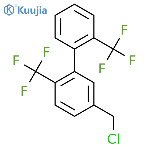 2,2'-Bis(trifluoromethyl)-5-chloromethylbiphenyl structure