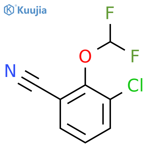 3-Chloro-2-(difluoromethoxy)benzonitrile structure