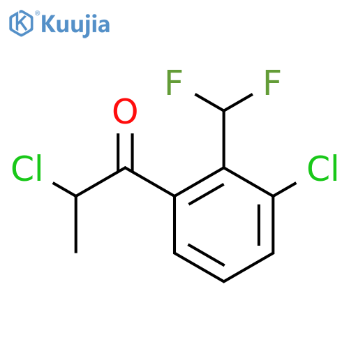 2,3'-Dichloro-2'-(difluoromethyl)propiophenone structure