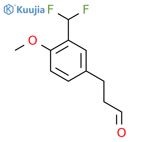 3-(3'-(Difluoromethyl)-4'-methoxyphenyl)propionaldehyde structure