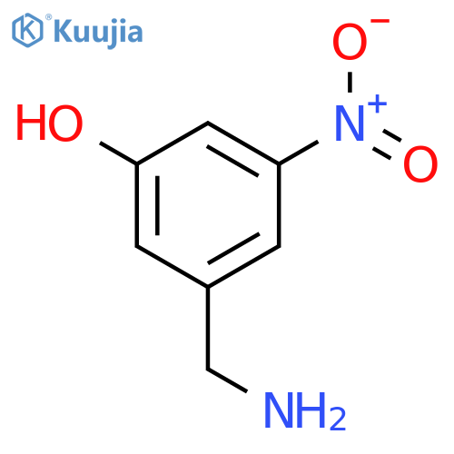 3-(Aminomethyl)-5-nitrophenol structure