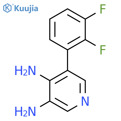 3,4-Diamino-5-(2,3-difluorophenyl)pyridine structure