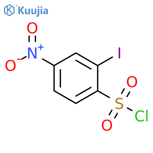 2-iodo-4-nitrobenzene-1-sulfonyl chloride structure