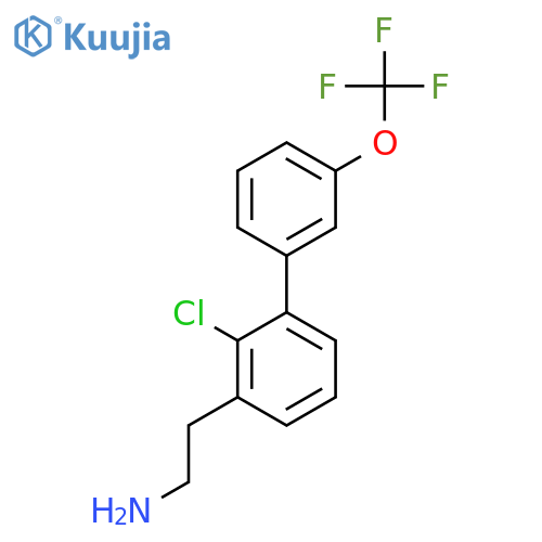 2-Chloro-3'-(trifluoromethoxy)biphenyl-3-ethylamine structure