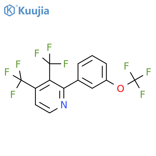 3,4-Bis(trifluoromethyl)-2-(3-(trifluoromethoxy)phenyl)pyridine structure