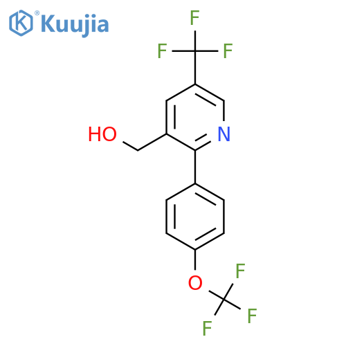 2-(4-(Trifluoromethoxy)phenyl)-5-(trifluoromethyl)pyridine-3-methanol structure