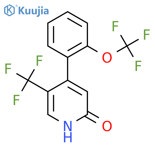 2-Hydroxy-4-(2-(trifluoromethoxy)phenyl)-5-(trifluoromethyl)pyridine structure