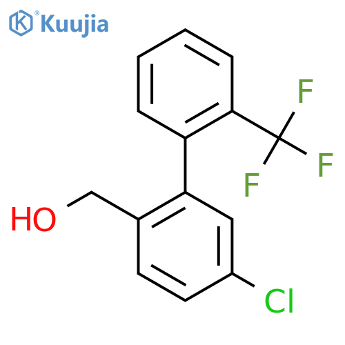 5-Chloro-2'-(trifluoromethyl)biphenyl-2-methanol structure