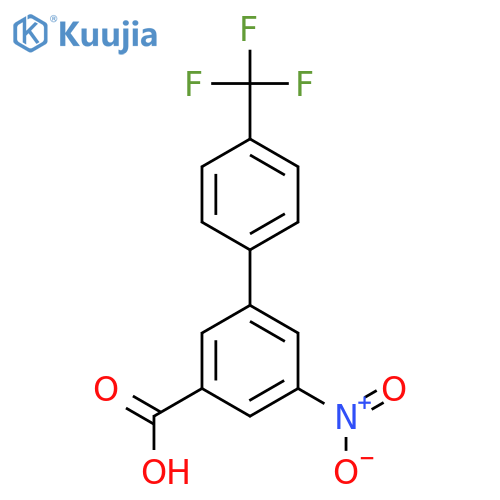 5-Nitro-3-(4-trifluoromethylphenyl)benzoic acid structure
