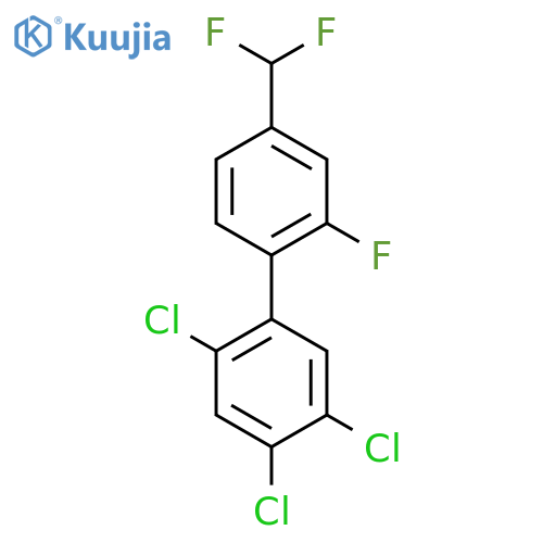 4'-Difluoromethyl-2'-fluoro-2,4,5-trichlorobiphenyl structure