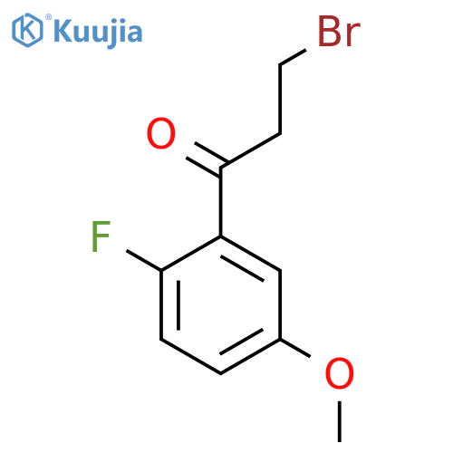 3-Bromo-2'-fluoro-5'-methoxypropiophenone structure