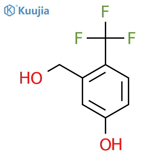 5-Hydroxy-2-(trifluoromethyl)benzyl alcohol structure