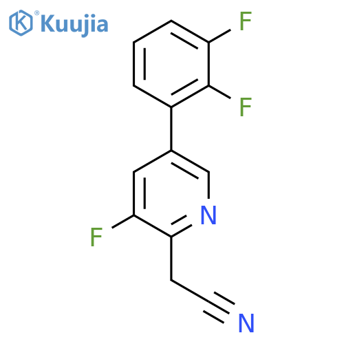 2-[5-(2,3-Difluorophenyl)-3-fluoropyridin-2-yl]acetonitrile structure