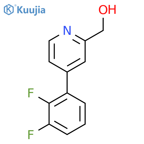4-(2,3-Difluorophenyl)pyridine-2-methanol structure