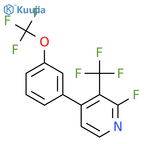 2-Fluoro-4-(3-(trifluoromethoxy)phenyl)-3-(trifluoromethyl)pyridine structure