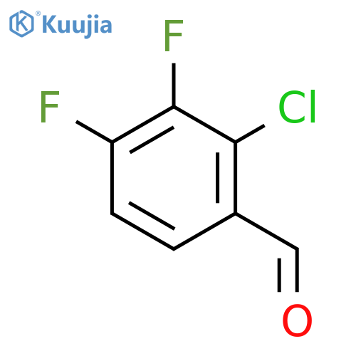 2-Chloro-3,4-difluorobenzaldehyde structure