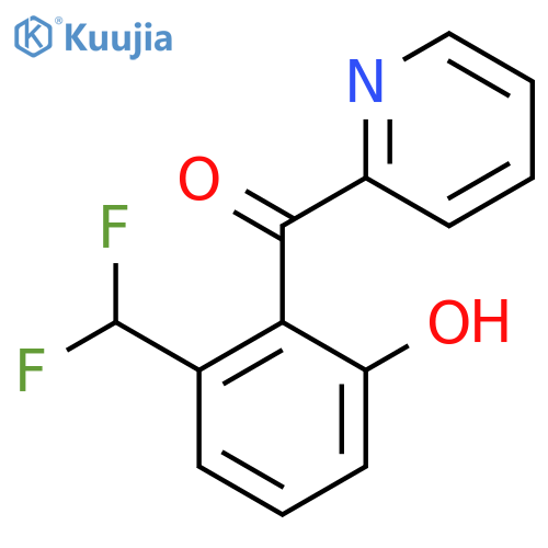 2-(2-(Difluoromethyl)-6-hydroxybenzoyl)pyridine structure