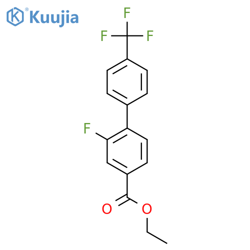 2-Fluoro-4'-(trifluoromethyl)biphenyl-4-carboxylic acid ethyl ester structure