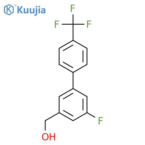 5-Fluoro-4'-(trifluoromethyl)biphenyl-3-methanol structure