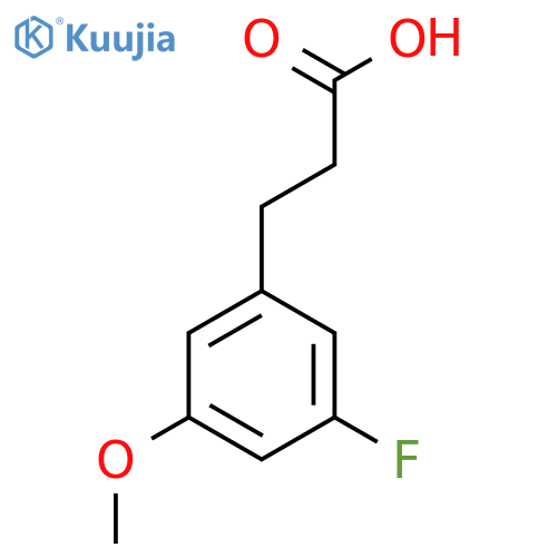 3-(3-Fluoro-5-methoxyphenyl)propanoic acid structure