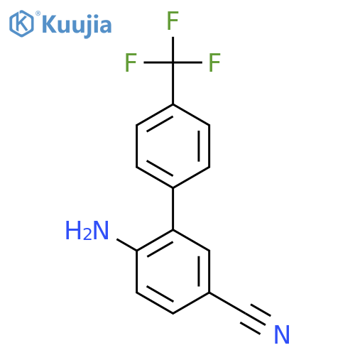 6-Amino-4'-(trifluoromethyl)biphenyl-3-carbonitrile structure