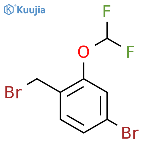 4-Bromo-2-(difluoromethoxy)benzyl bromide structure