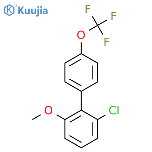 6-Chloro-2-methoxy-4'-(trifluoromethoxy)biphenyl structure