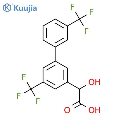 (5,3'-Bis(trifluoromethyl)biphenyl-3-yl)-hydroxy-acetic acid structure