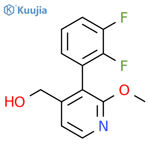 3-(2,3-Difluorophenyl)-2-methoxypyridine-4-methanol structure