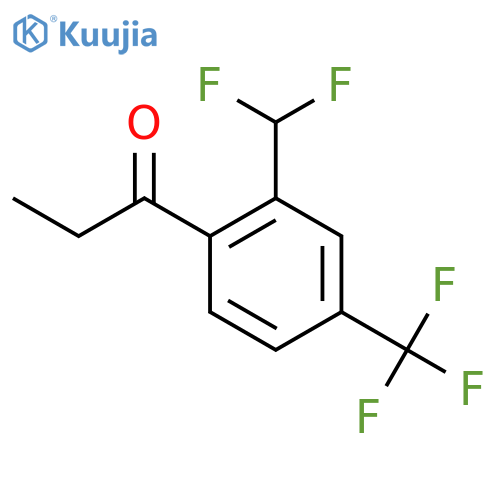 2'-(Difluoromethyl)-4'-(trifluoromethyl)propiophenone structure