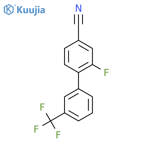 2-Fluoro-3'-(trifluoromethyl)biphenyl-4-carbonitrile structure