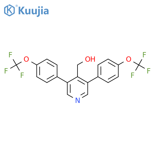 3,5-Bis(4-(trifluoromethoxy)phenyl)pyridine-4-methanol structure