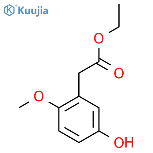 Ethyl 5-hydroxy-2-methoxyphenylacetate structure