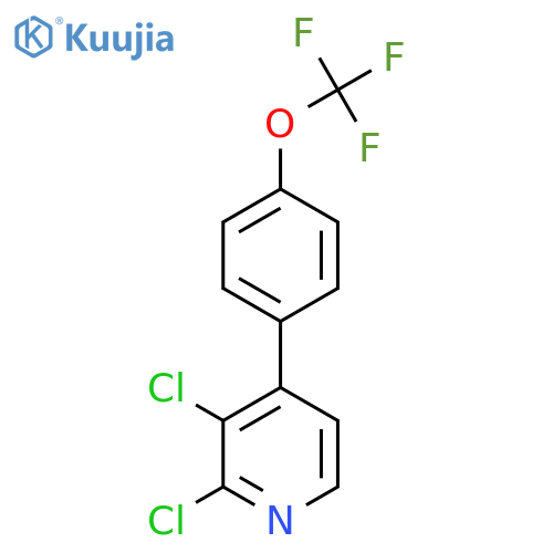2,3-Dichloro-4-(4-(trifluoromethoxy)phenyl)pyridine structure