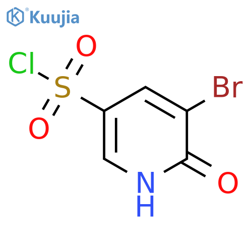 3-Bromo-2-hydroxypyridine-5-sulfonyl chloride structure