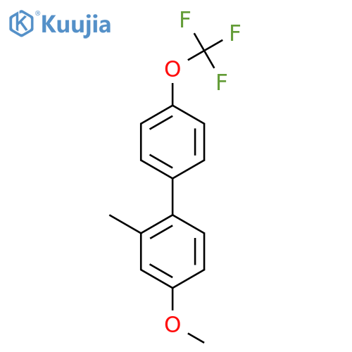 4-Methoxy-2-methyl-4'-(trifluoromethoxy)biphenyl structure