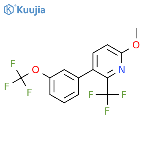 6-Methoxy-3-(3-(trifluoromethoxy)phenyl)-2-(trifluoromethyl)pyridine structure