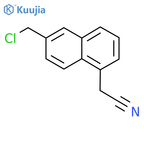 2-(Chloromethyl)naphthalene-5-acetonitrile structure