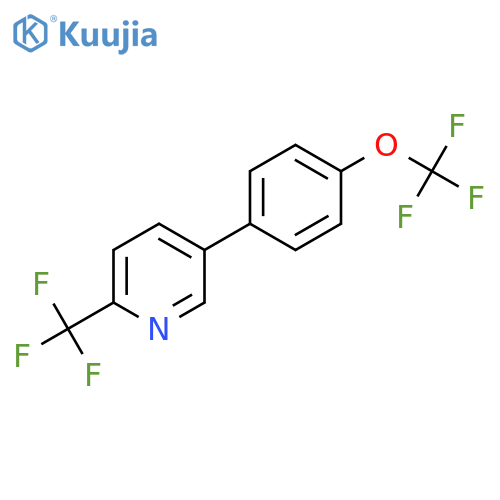 5-(4-(Trifluoromethoxy)phenyl)-2-(trifluoromethyl)pyridine structure