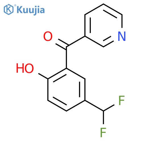 3-(5-(Difluoromethyl)-2-hydroxybenzoyl)pyridine structure