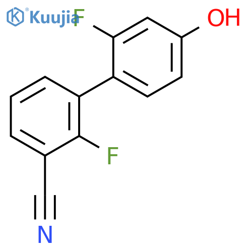 4-(3-Cyano-2-fluorophenyl)-3-fluorophenol structure