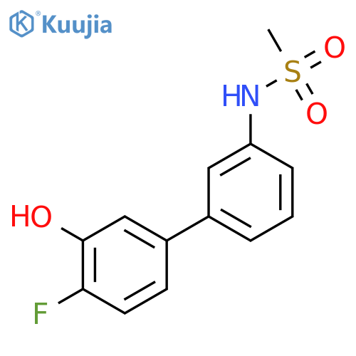 N-[3-(4-fluoro-3-hydroxyphenyl)phenyl]methanesulfonamide structure
