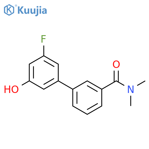 5-[3-(N,N-Dimethylaminocarbonyl)phenyl]-3-fluorophenol structure